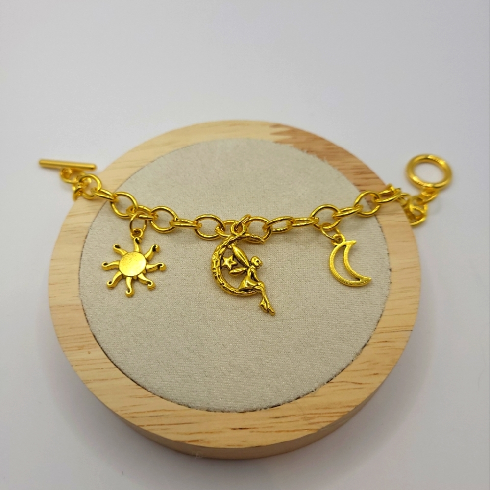 🌙🔆 Handmade Sun and MooN Fairy Bracelet